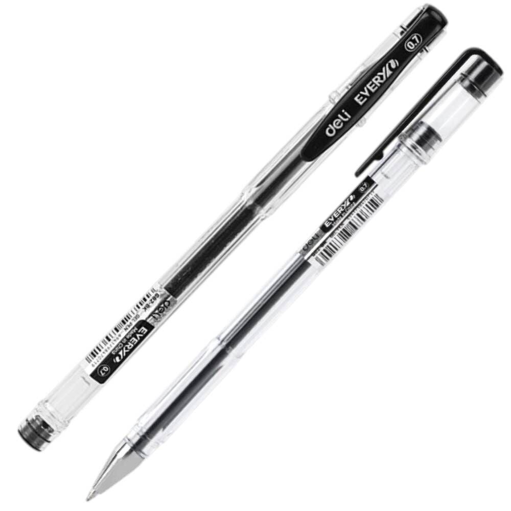 Deli Every Gel Pen 0.7 mm Siyah Roller Kalem