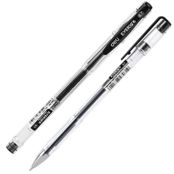 Deli Every Gel Pen 0.7 mm Siyah Roller Kalem