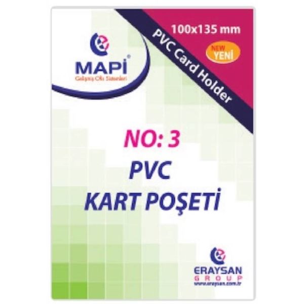 Mapi Kart Kabı Pvc Dikey 100X135 100Lü 910 10 37