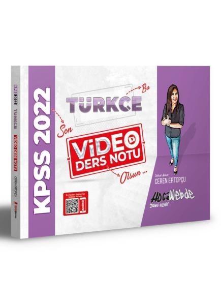 Hoca Webde Kpss 2022 Türkçe Video Ders Notu
