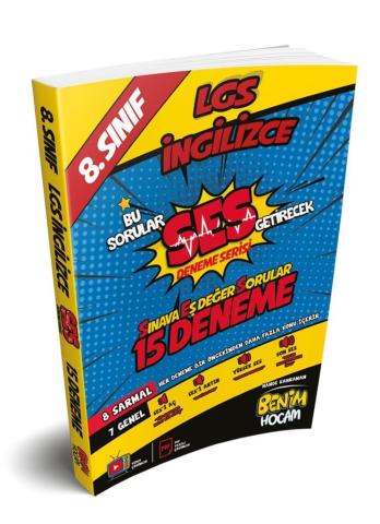 Benim Hocam 8.Sınıf Lgs Ses Getirecek İngilizce 15 Deneme