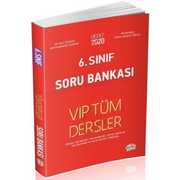 Editör 6.Sınıf Tüm Dersler Soru Bankası Vip