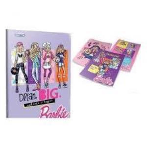 Barbie A5 60 Yaprak Kareli Plastik Kapak Okul Defteri 5481