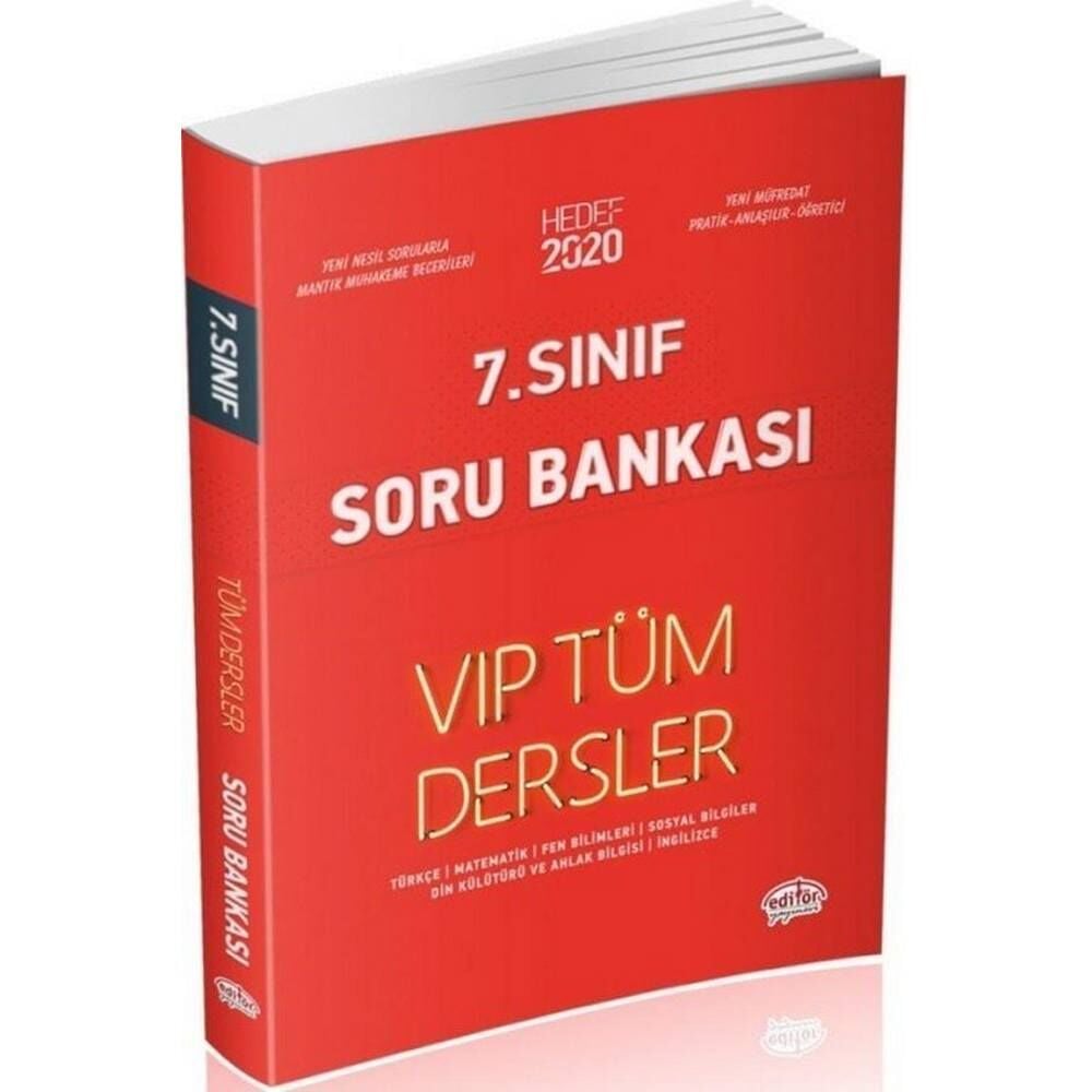 Editör 7.Sınıf Tüm Dersler Soru Bankası Vip
