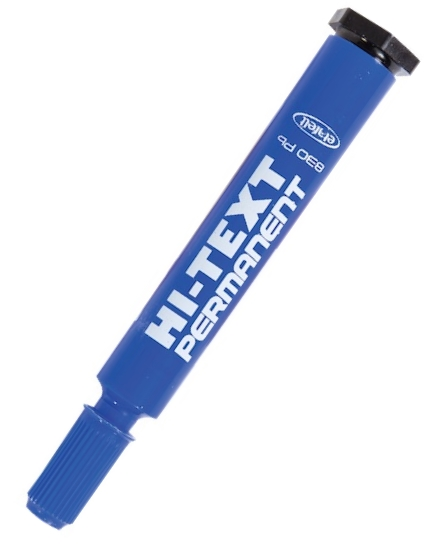 Hi-Text Permanent Markör Kalem Yuvarlak Uçlu 830PB Mavi