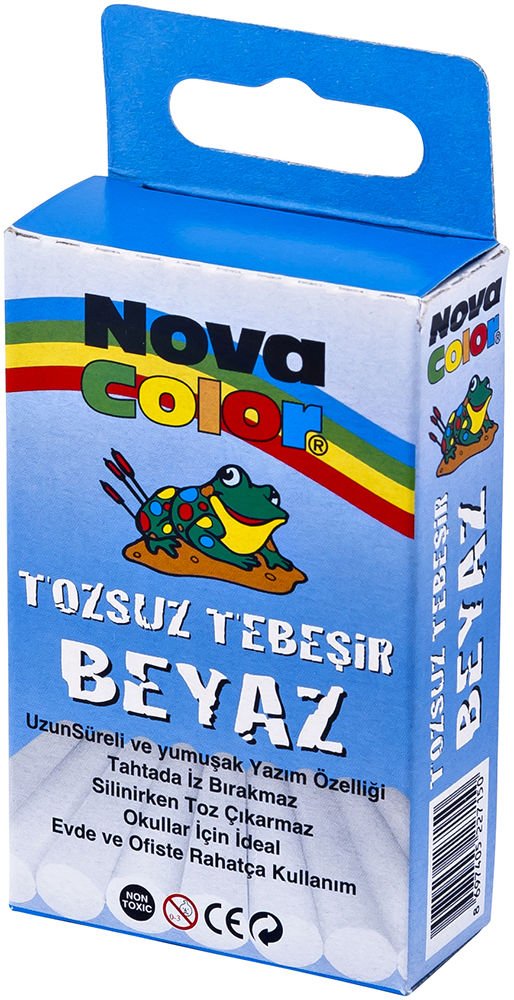 Nova Color Beyaz Tebeşir 10 lu NC-4110