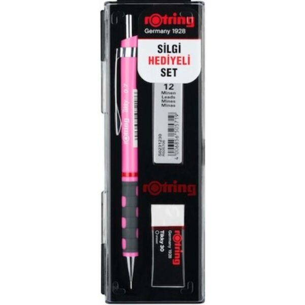 Rotring Versatil Kalem Tıkky Okul Seti 0.7 Neon Pembe