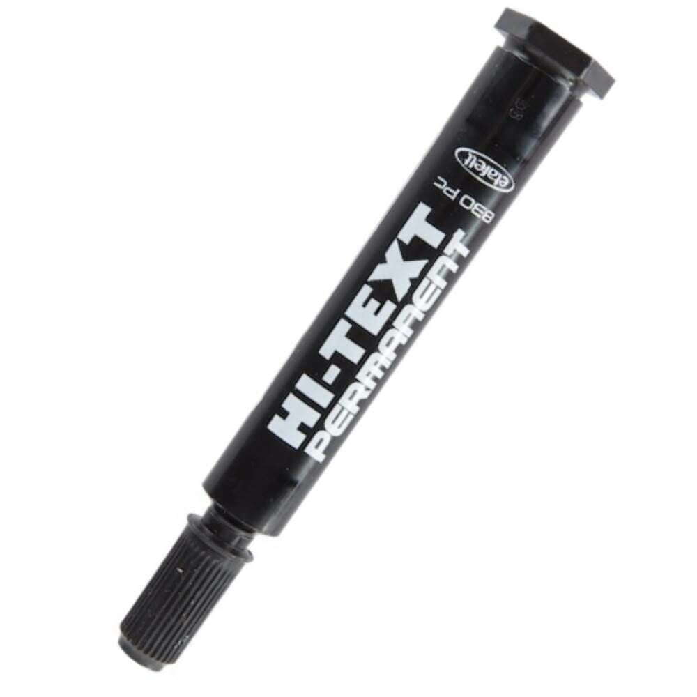 Hi-Text Permanent Markör Kalem Kesik Uçlu 830PC Siyah