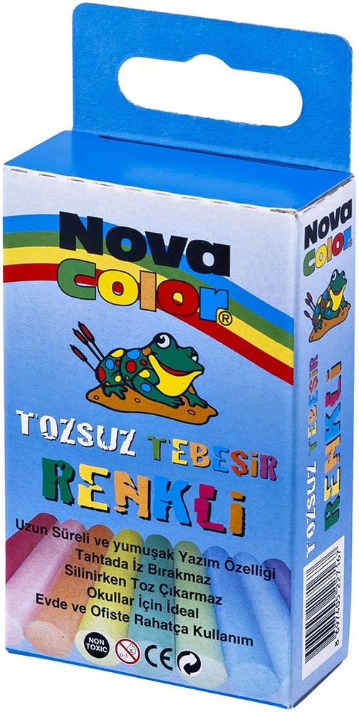 Nova Color Renkli Tebeşir 10 lu NC-4111