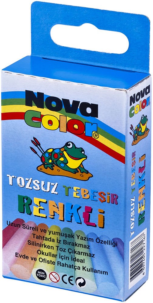 Nova Color Renkli Tebeşir 10 lu NC-4111