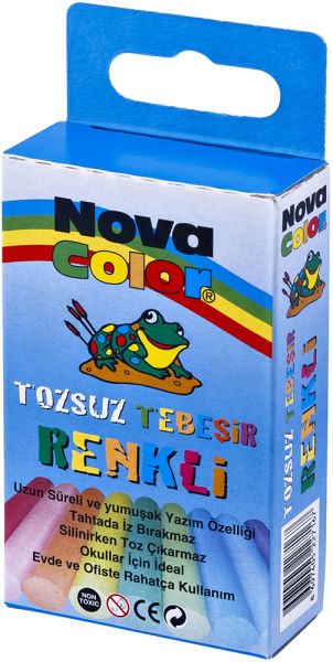 Nova Color Renkli Tebeşir 10 lu NC-4111