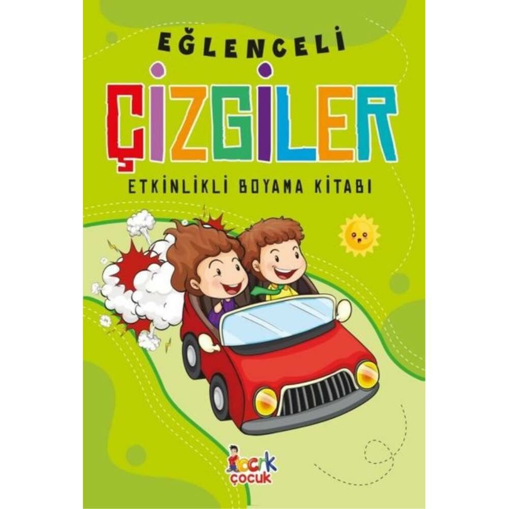 Eğlenceli Çizgiler Etkinlikli Boyama Kitabı