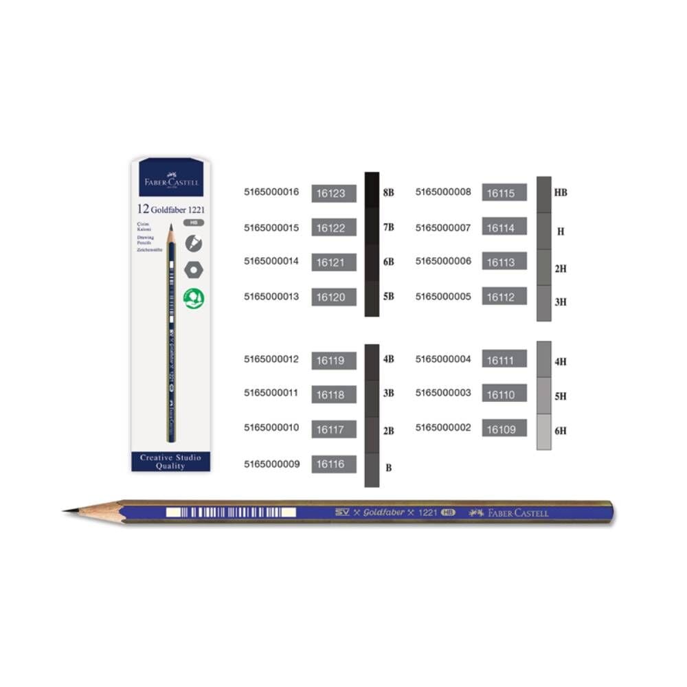 Faber Kurşun Kalem Gold Dereceli 1221 12 Li 6H 112516
