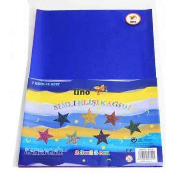Lino Elişi Kağıdı 23X33 Simli 7 Renk 10 Lu 3814-P