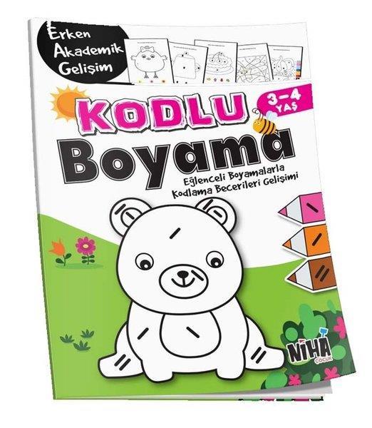 Erken Akademik Gelişim Kodlu Boyama 3-4 yaş