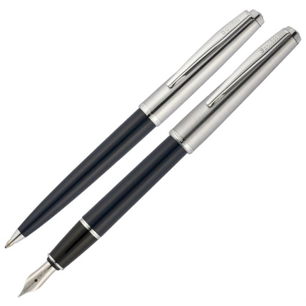 Scrikss 78 Siyah Dolma + Tükenmez Kalem Seti