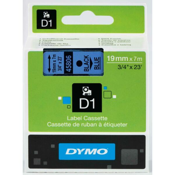 Dymo Şerit D1 19Mm X 7Mt Mavi/Siyah 720860 45806