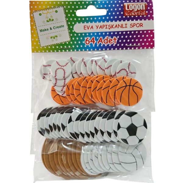 Logon Sticker Yapışkanlı Eva Spor Toplar 4047