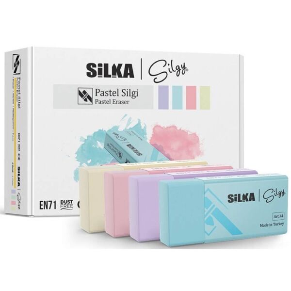 Silka Silgi Pastel 4 Renk 24 Lü Art.44