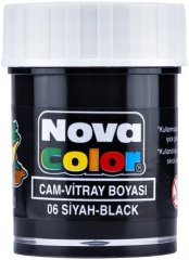 Nova Color Cam Boyası Şişe Siyah Nc-154
