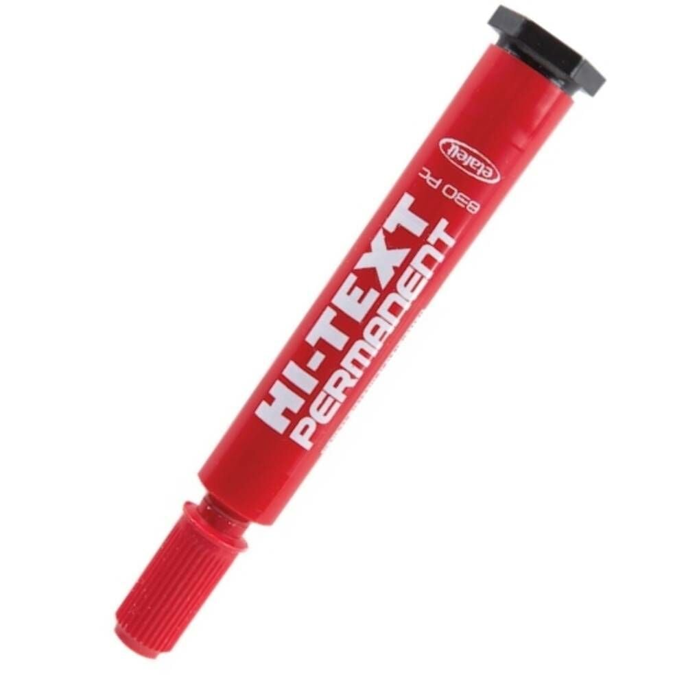 Hı-Text Permanent Marker Kesik Uçlu 830Pck Kırmızı