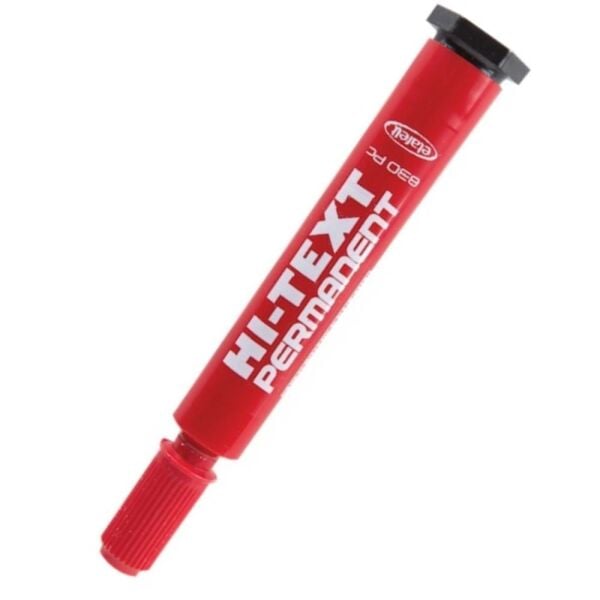 Hı-Text Permanent Marker Kesik Uçlu 830Pck Kırmızı