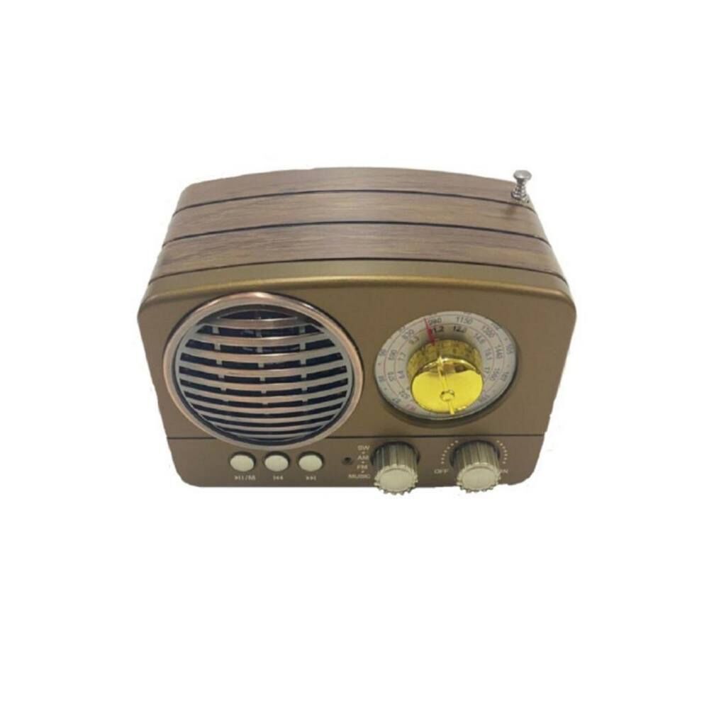Everton Rt-759  Bluetooth Fm-Usb-Tf-Aux Solarlı  Şarjlı Nostaljik Radyo