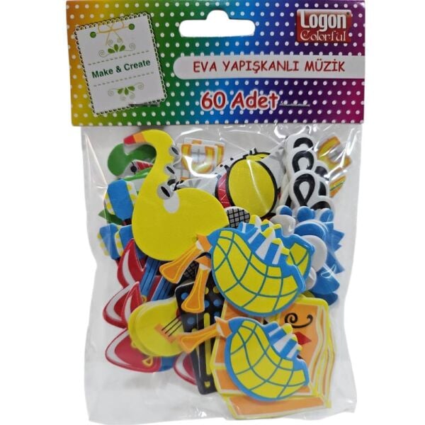 Logon Sticker Yapışkanlı Eva Müzik 4035
