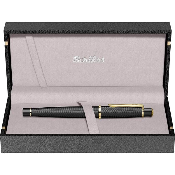 Scrikss 620 Mat Siyah Altın Roller Kalem