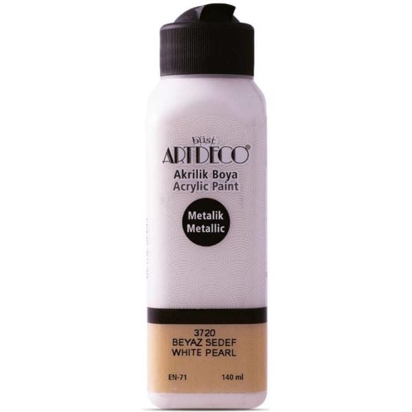 Artdeco Akrilik Boya Metalik 140 Ml Beyaz Sedef Y-071R-3720