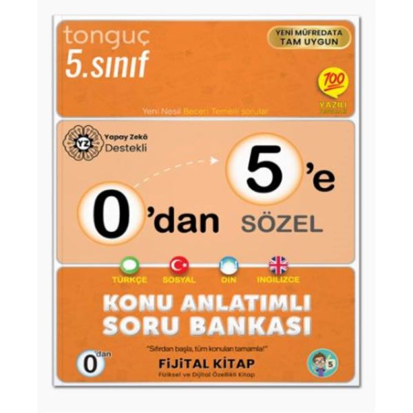 Tonguç 5.Sınıf 0 dan 5 e Sözel Konu Anlatımlı Soru Bankası