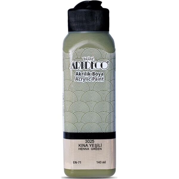 Artdeco Akrilik Boya 140 Ml Kına Yeşil Y-070R-3025