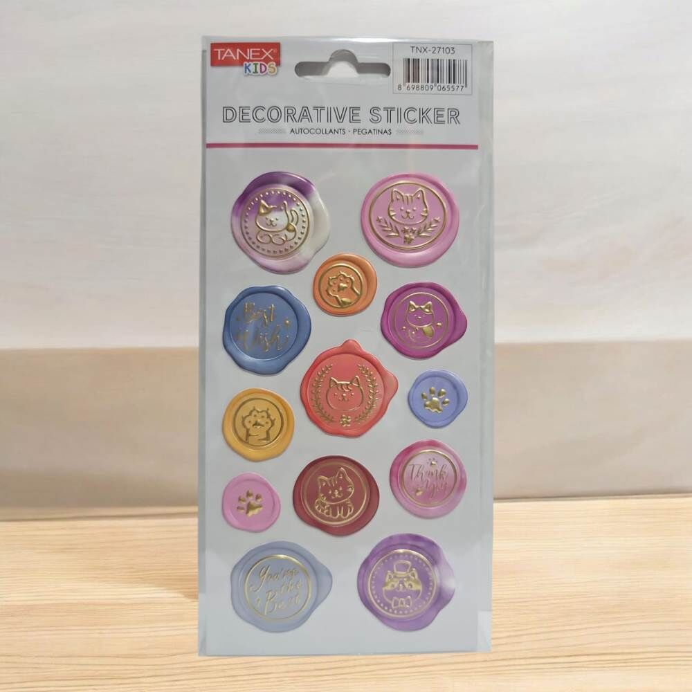 Tanex Sticker Pufy Evcil Hayvanlar Serisi 27103