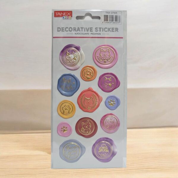 Tanex Sticker Pufy Evcil Hayvanlar Serisi 27103