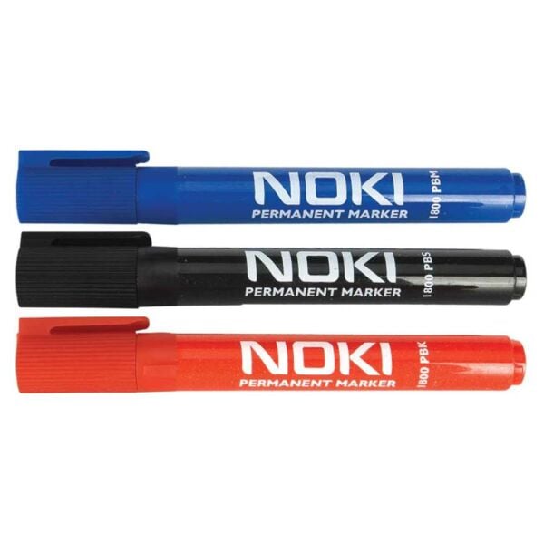 Noki Permanent Markör Kalem Yuvarlak Uç Kırmızı 1800PBK