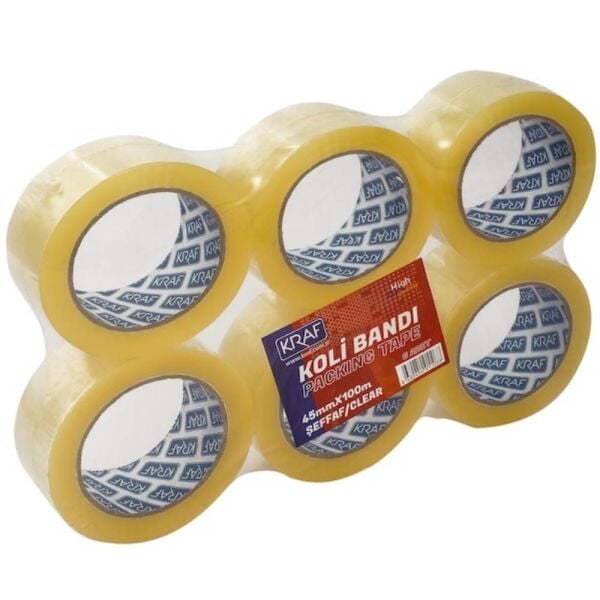 Kraf Koli Bandı 45Mmx100m Şeffaf 4510