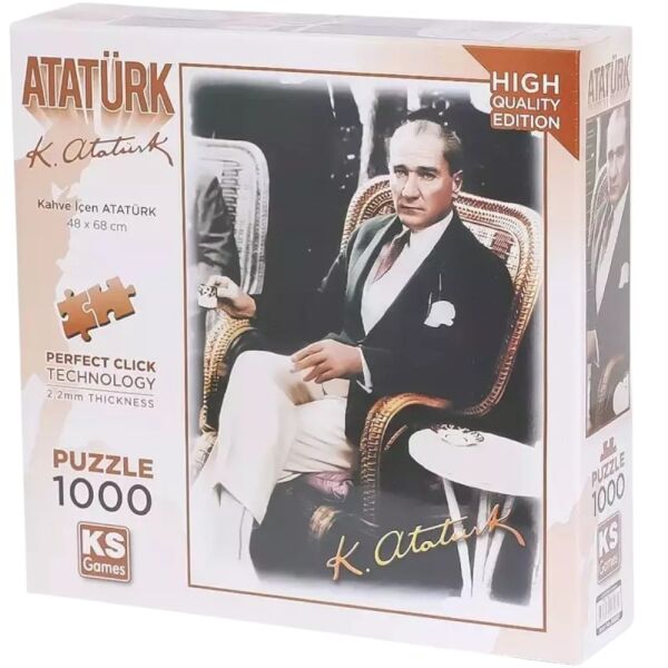 Kahve İçen Atatürk 1000 Parça Puzzle 20727
