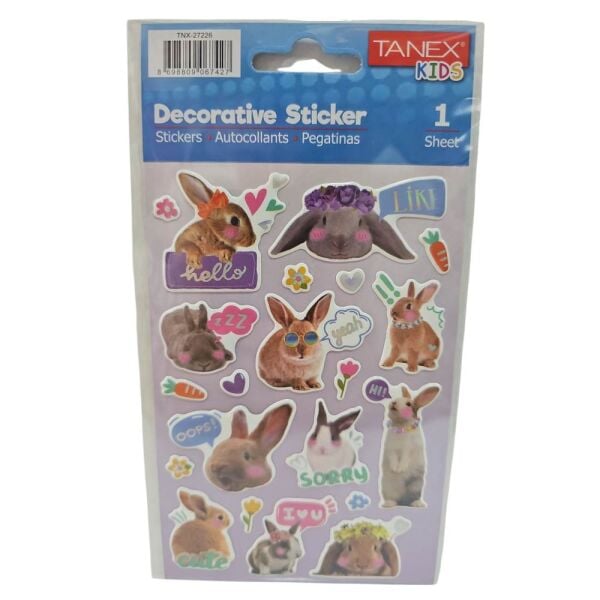 Tanex Sticker Pufy İnstagram Tavşanları Serisi 27226
