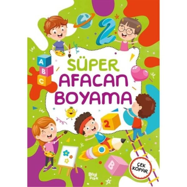 Süper Afacan Boyama Kitabı Çek Kopar