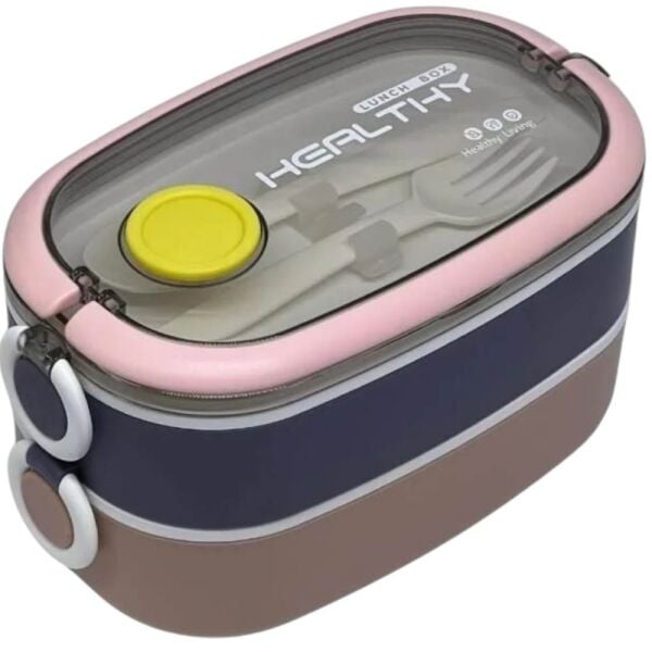 Vagonlife VGN6729 Pembe 900 ml Çelik Beslenme Kutusu