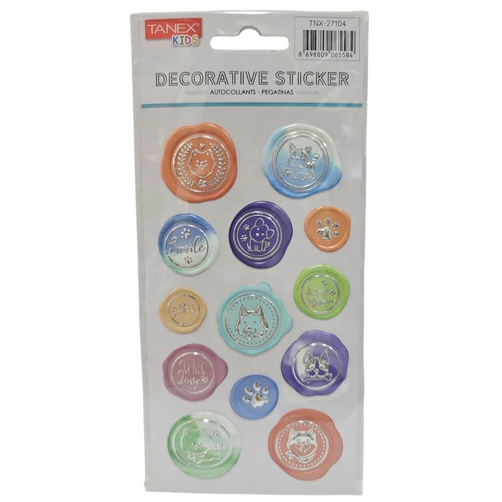 Tanex Sticker Pufy Evcil Hayvanlar Serisi 27104