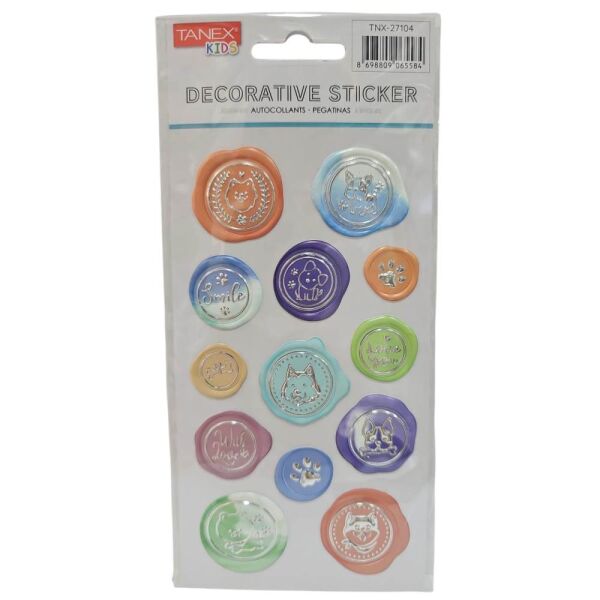 Tanex Sticker Pufy Evcil Hayvanlar Serisi 27104