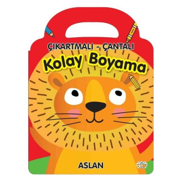 Çıkartmalı Çantalı Kolay Boyama Aslan
