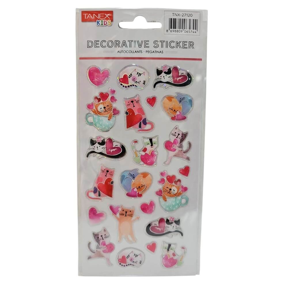 Tanex Sticker Pufy Aşık Kedi Serisi 27120