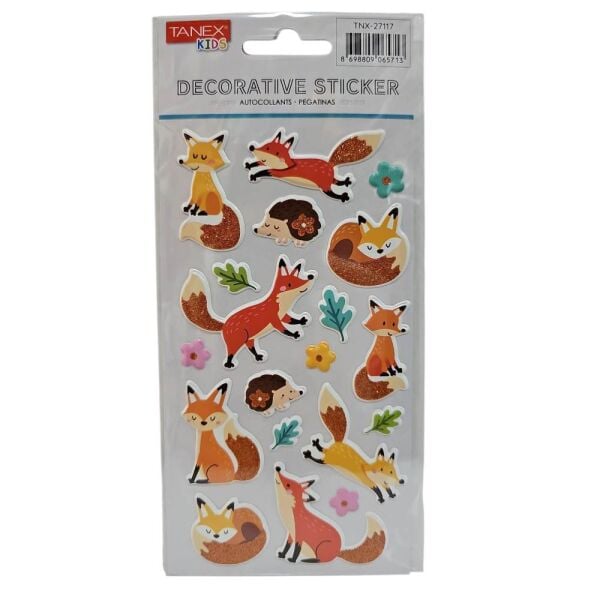 Tanex Sticker Pufy Mutlu Tilkicik Serisi 27117