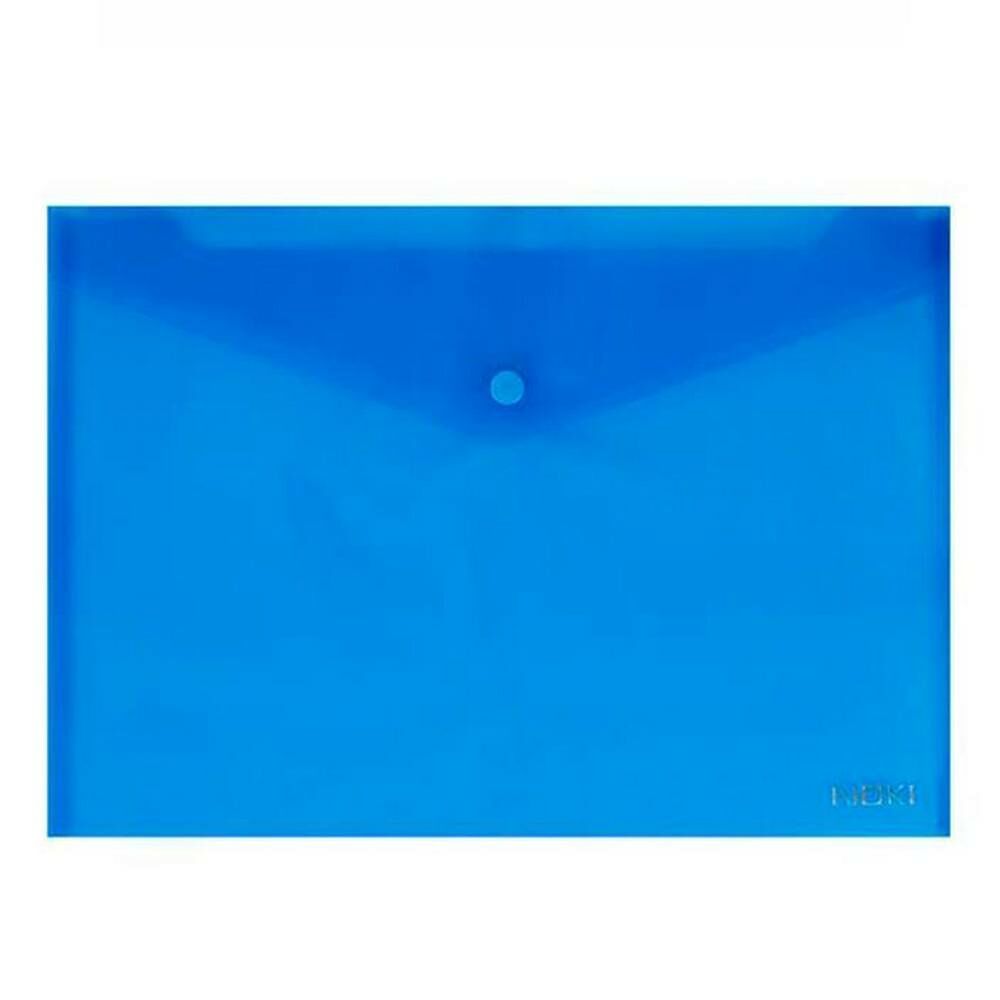 Noki Çıtçıtlı Dosya A4 Şeffaf Mavi 3101-130
