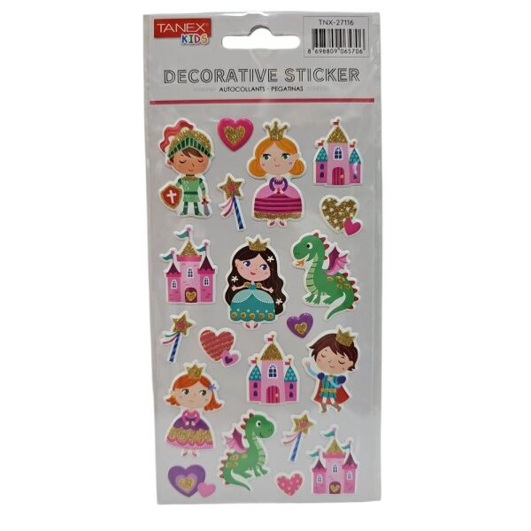 Tanex Sticker Pufy Mutlu Mini Krallık Serisi 27116