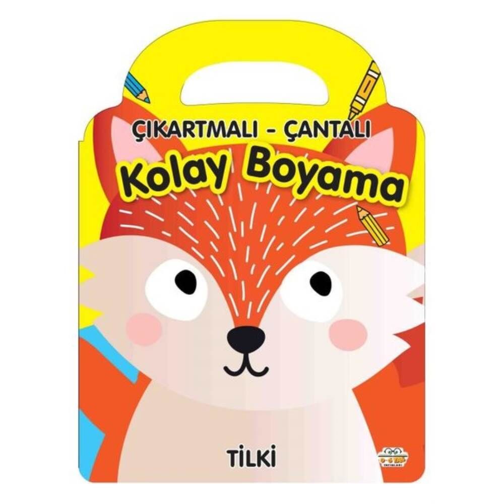 Çıkartmalı Çantalı Kolay Boyama Tilki