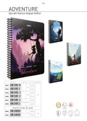 Adventure Not Defteri A6 80 Yaprak Çizgili Karton Kapak 3849