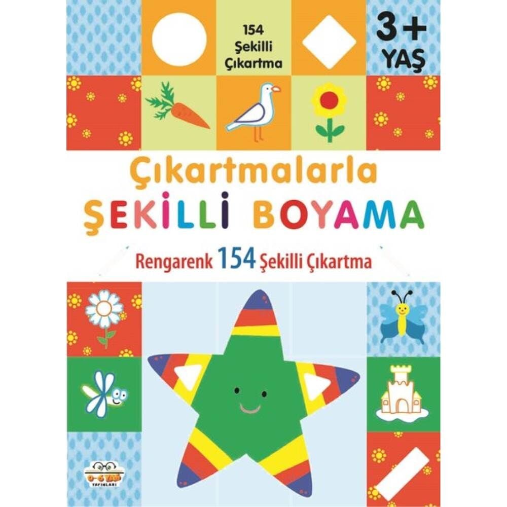Çıkartmalarla Şekilli Boyama 3 Yaş+